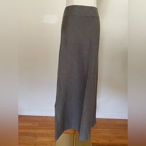 NWT Zara Gray Wool Maxi Skirt